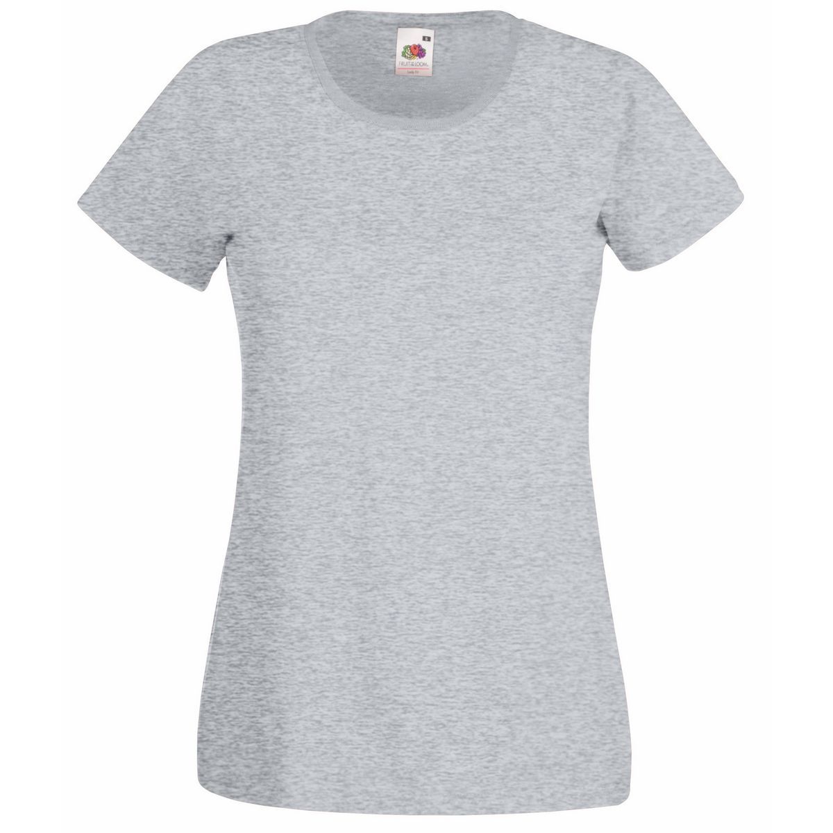 Tailliertes Kurzarm-T-Shirt mit Rundhalsausschnitt