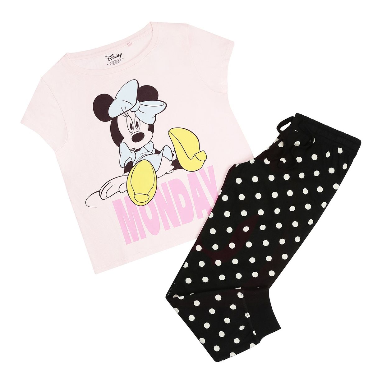 Minnie Maus Grafik Schlafanzug-Set