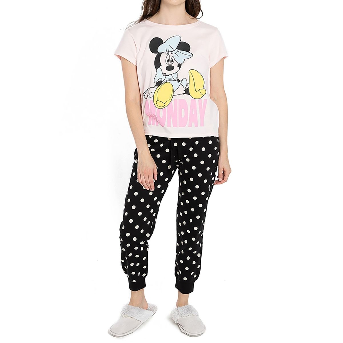 Minnie Maus Grafik Schlafanzug-Set