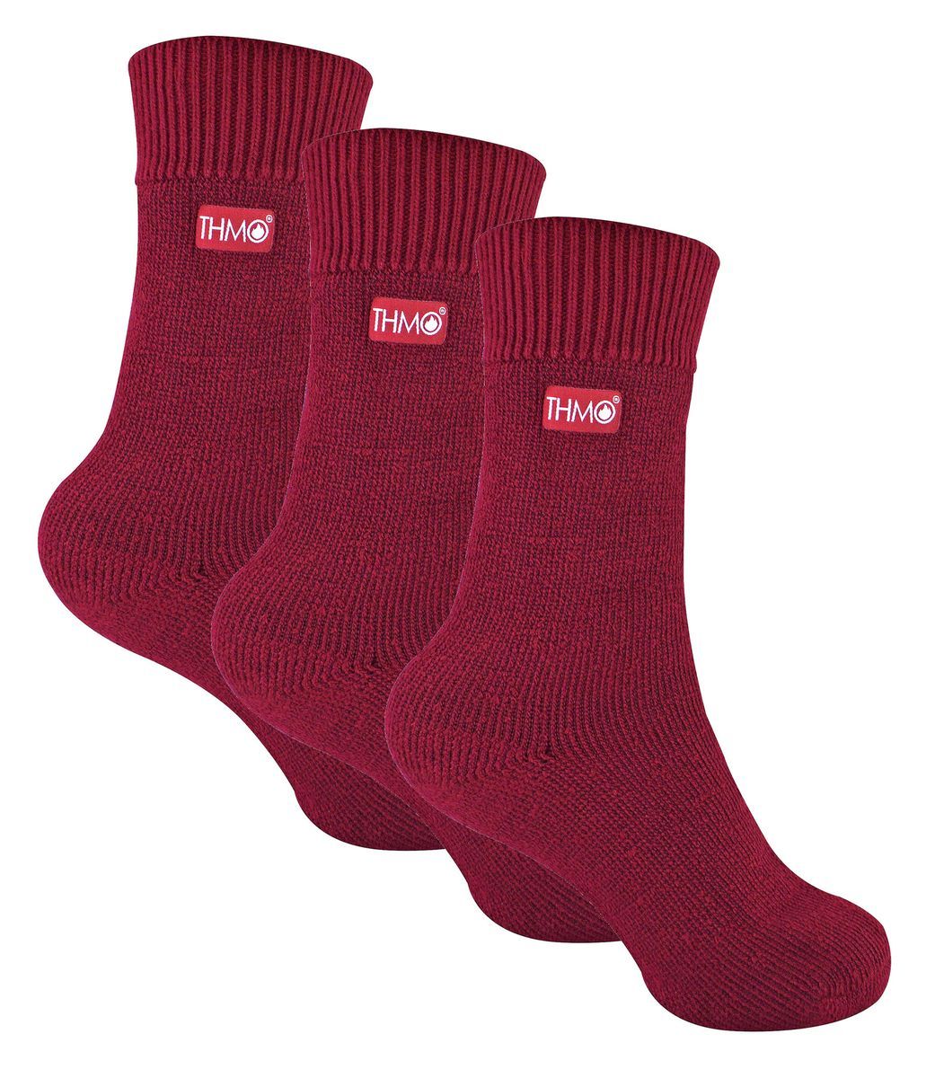 Gerippte Thermosocken mit Fleece-Futter