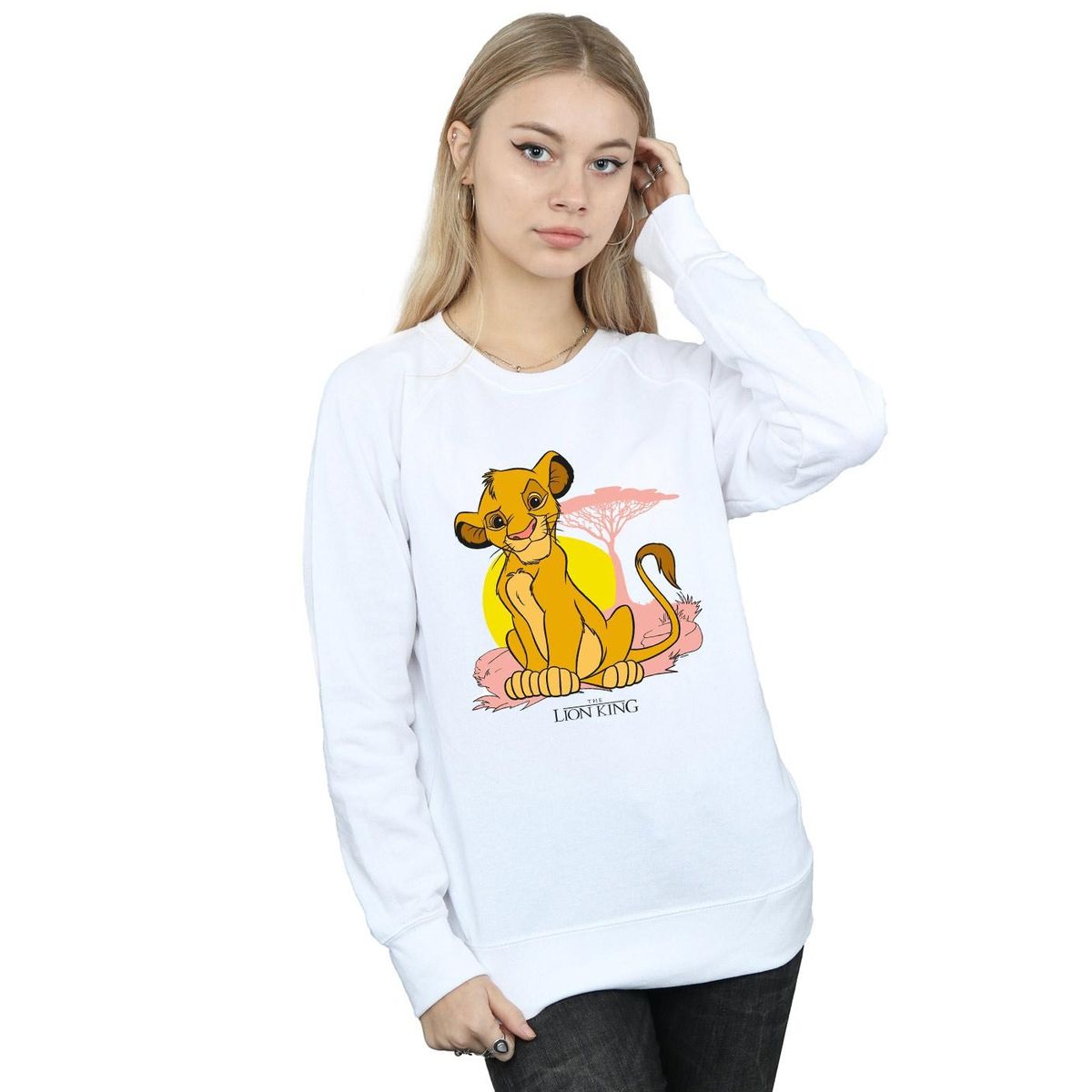 Sweatshirt mit Simba Grafik-Print