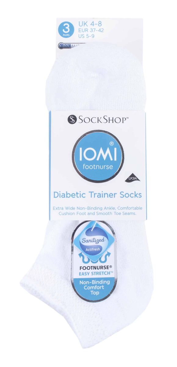 Gepolsterte Diabetiker-Sneakersocken