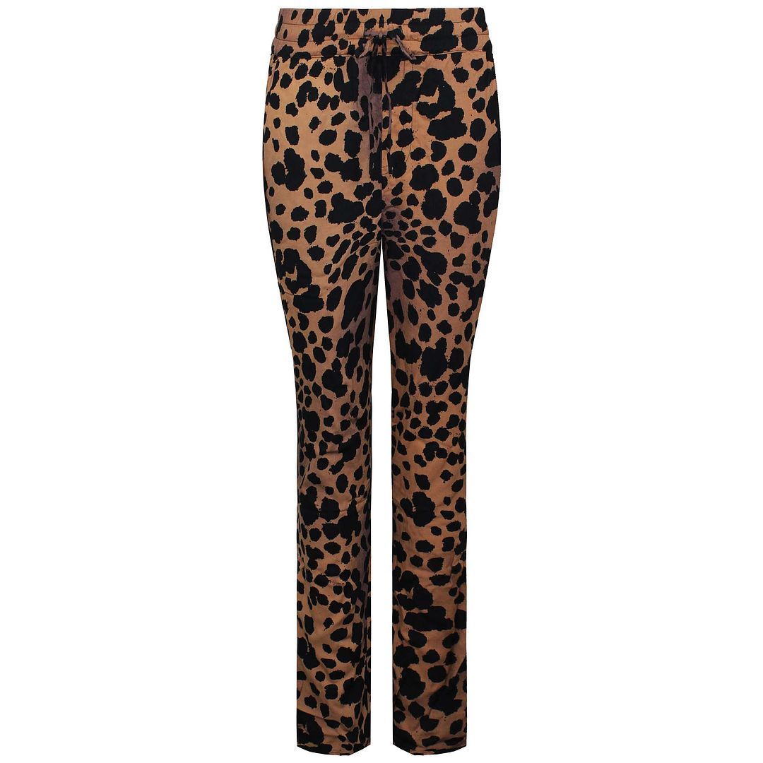Leopardenmuster-Hose mit Kordelzug