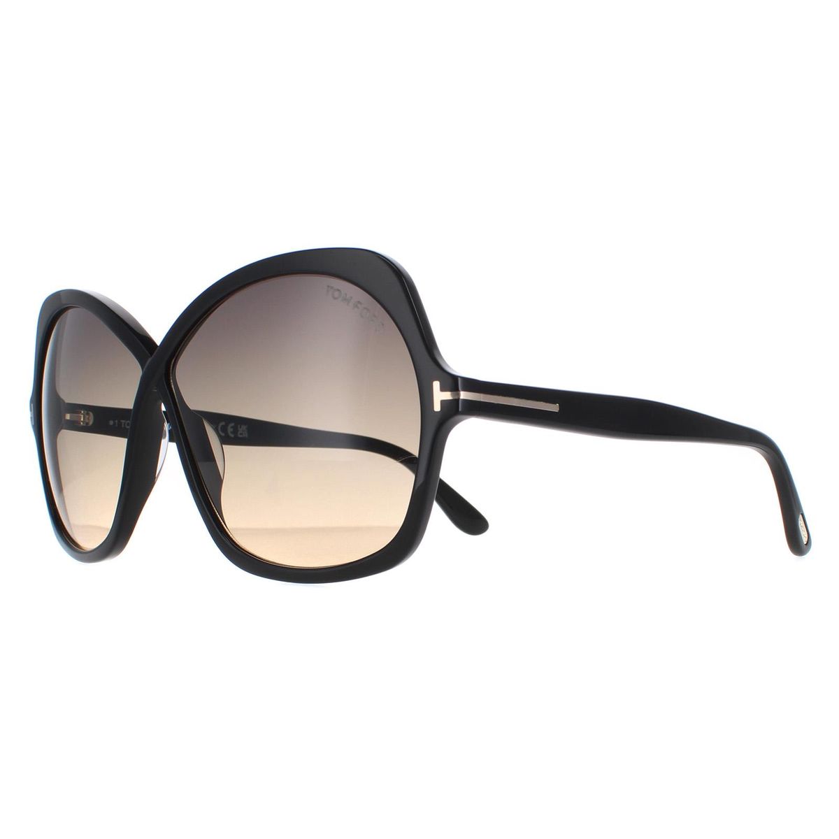 Übergroße Schmetterlings-Sonnenbrille mit Farbverlauf