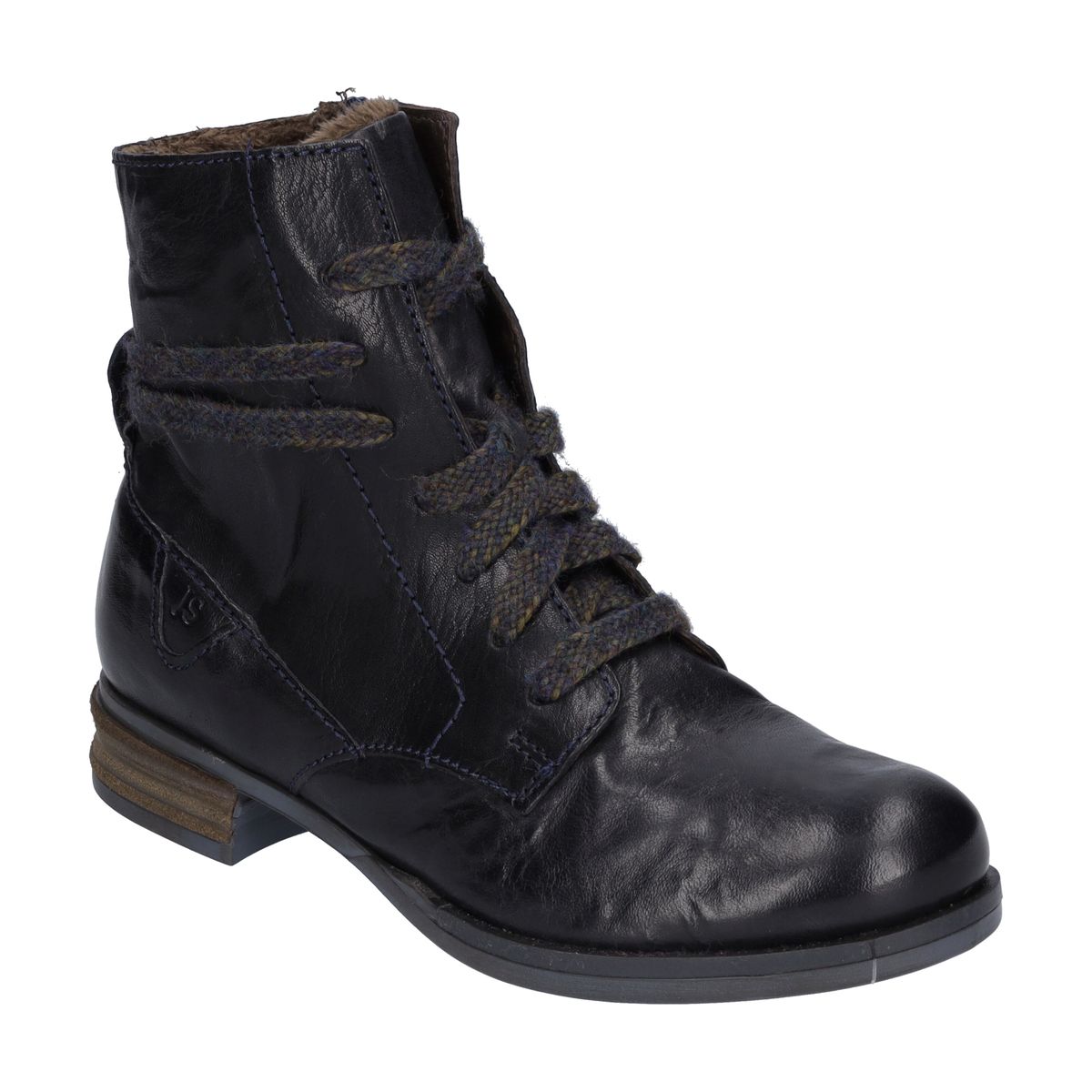 Schnürstiefeletten aus Nappa-Leder