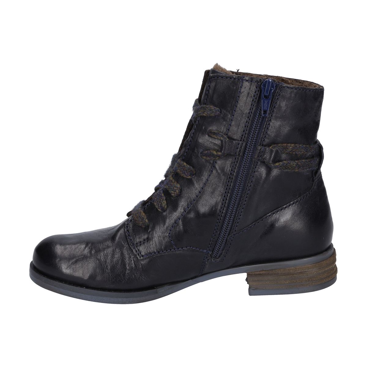 Schnürstiefeletten aus Nappa-Leder