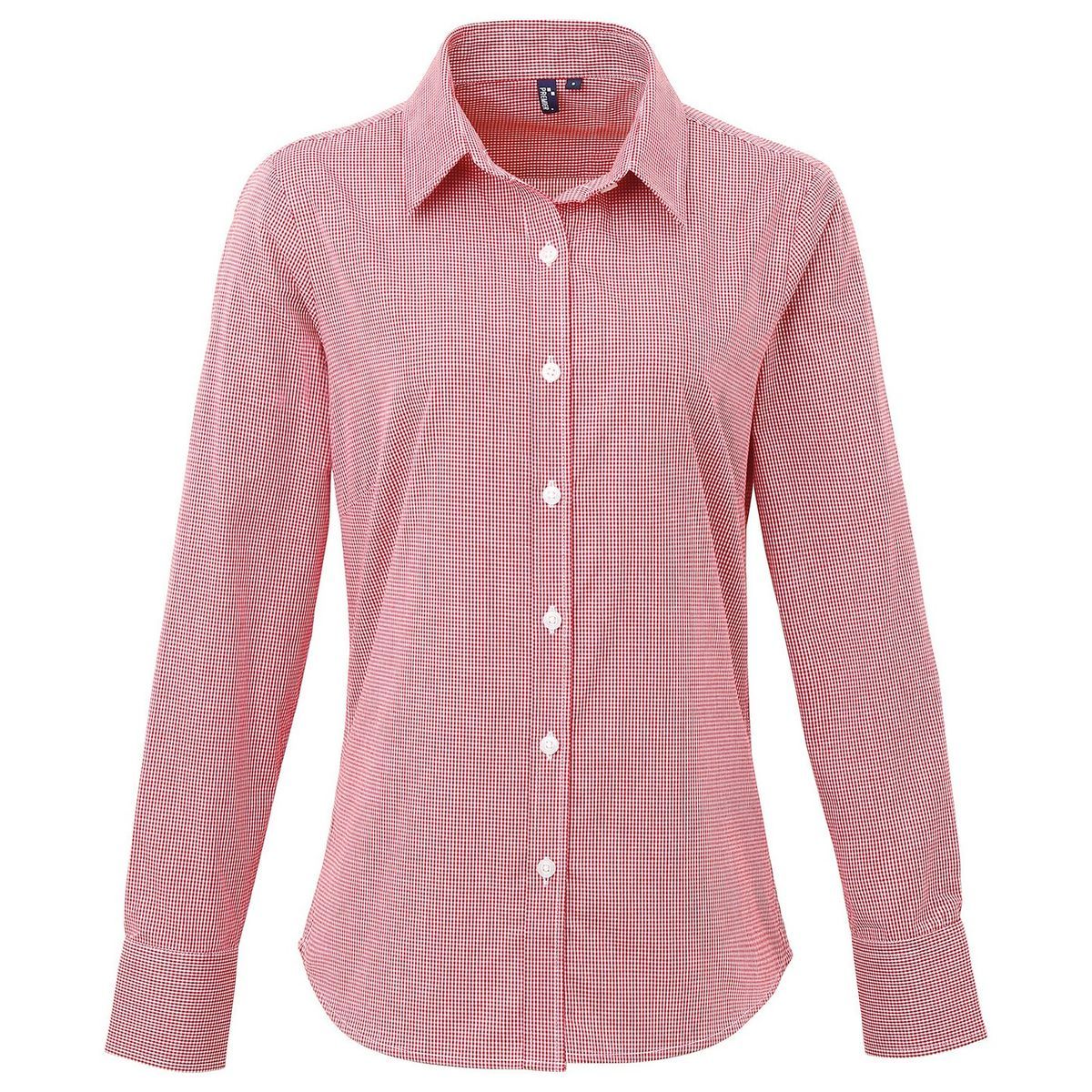Tailliertes Gingham-Baumwollhemd