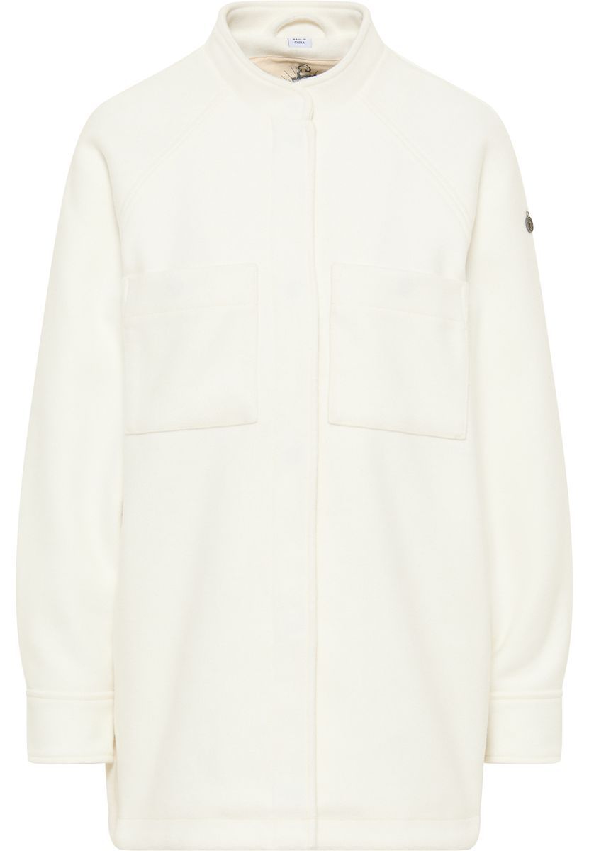 Hemdjacke aus Wollgemisch mit Taschen