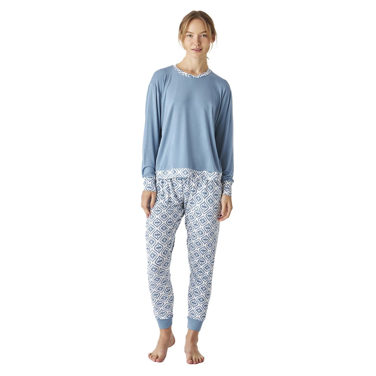 Bedrucktes Pyjama-Set aus Modal