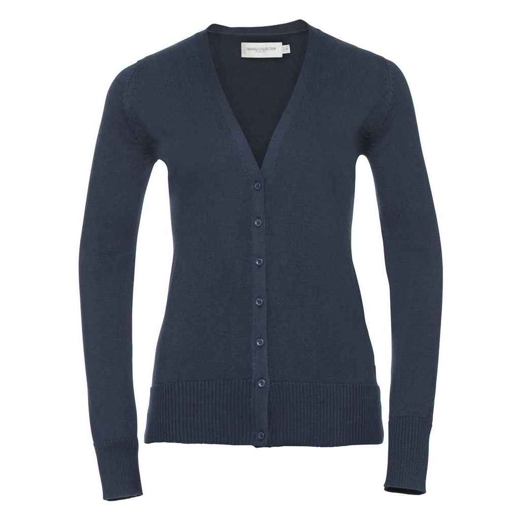 Feinstrickjacke mit femininem V-Ausschnitt