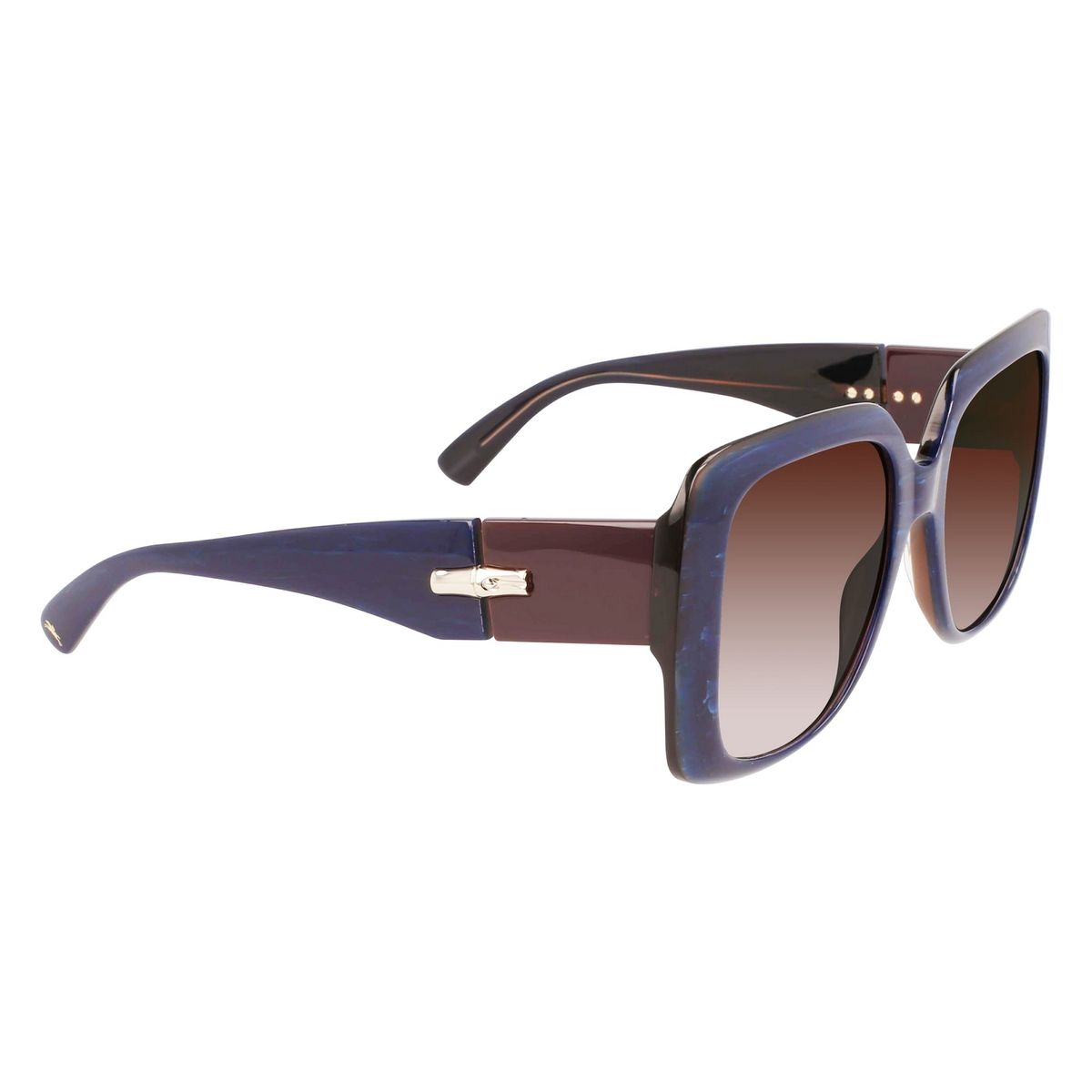 Quadratische Oversize-Sonnenbrille mit Marmoreffekt