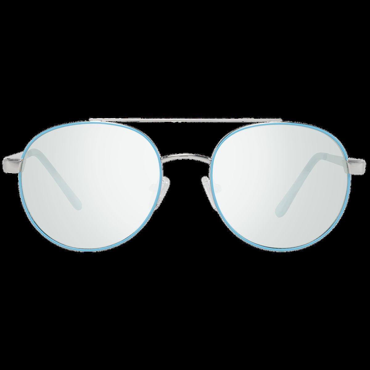 Runde Metallsonnenbrille mit Doppelsteg