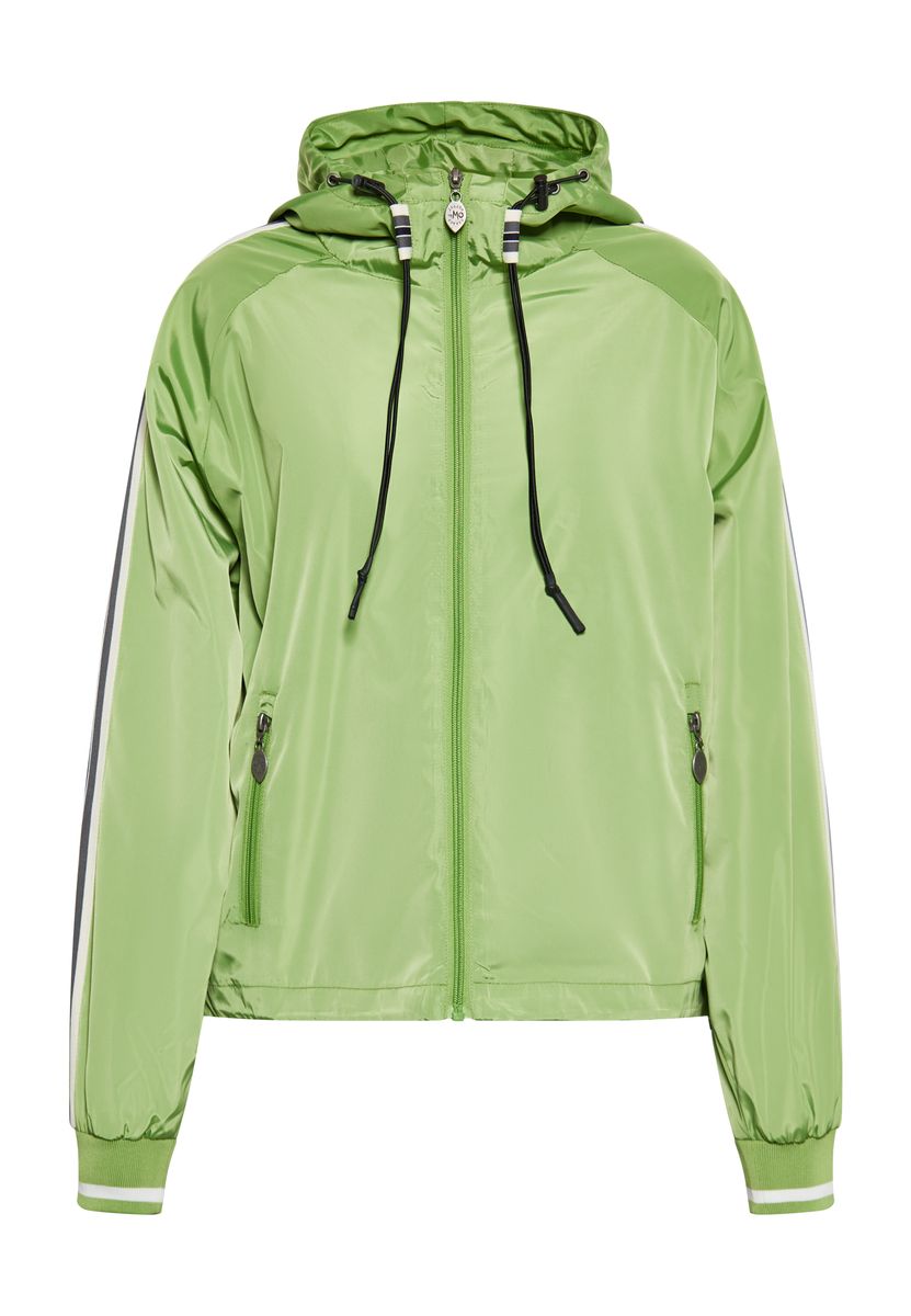 Kurze Blouson-Jacke mit Kapuze