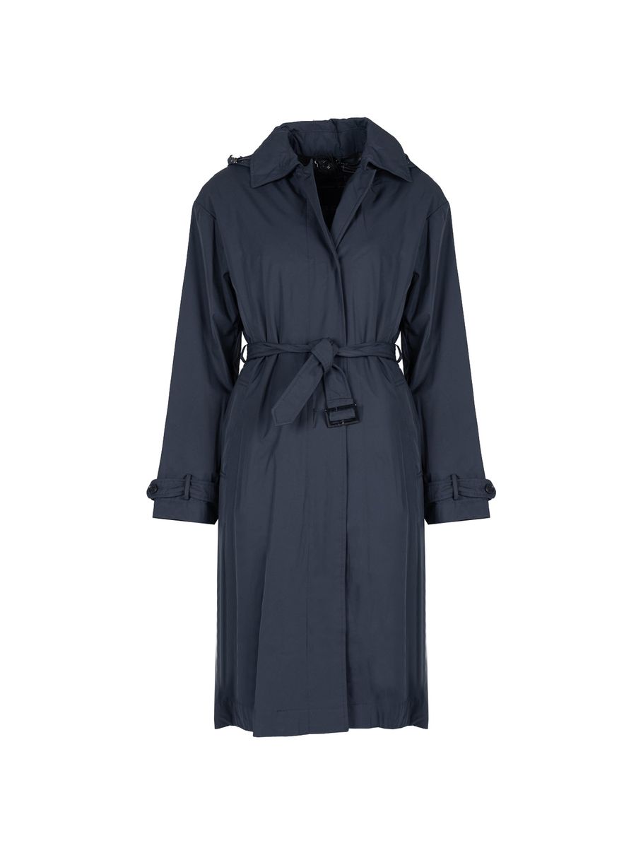 Vielseitiger Trenchcoat in Midilänge mit Gürtel