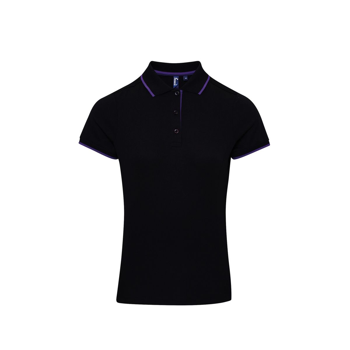 Funktions-Poloshirt mit Kontrastbesatz