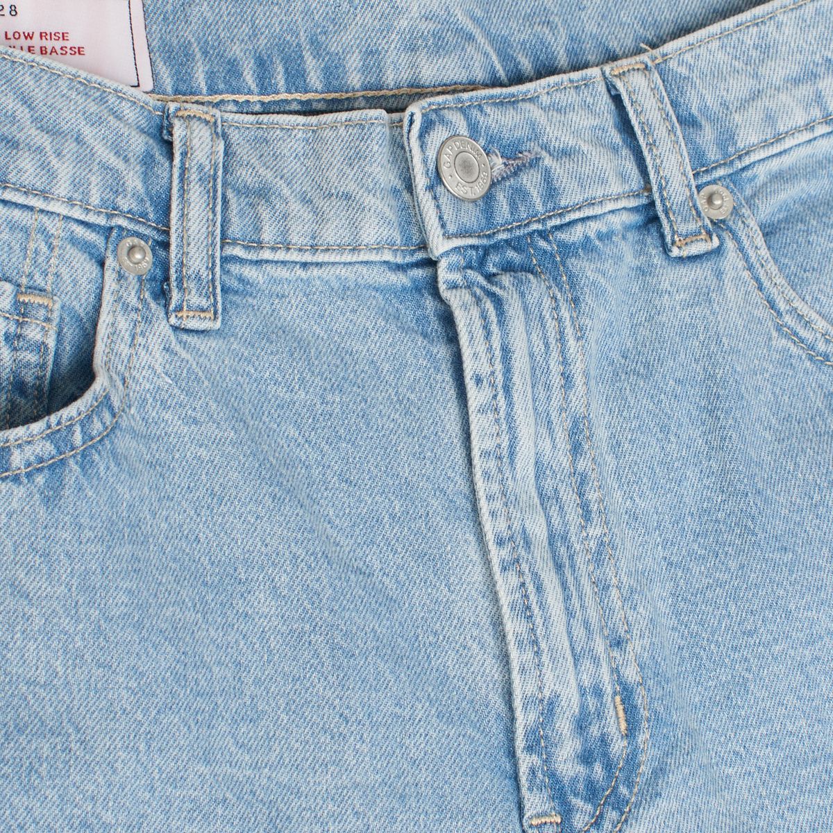 Wide-Leg Jeans mit Seitenknöpfen