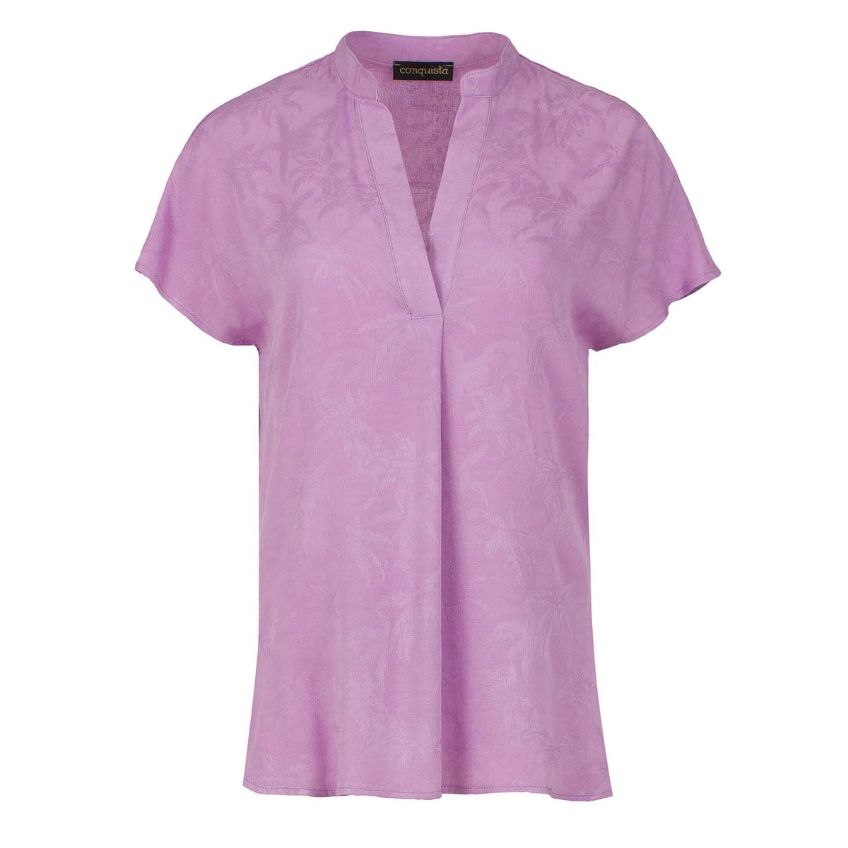 Ärmelloses Jacquard-Top mit Palmenmuster