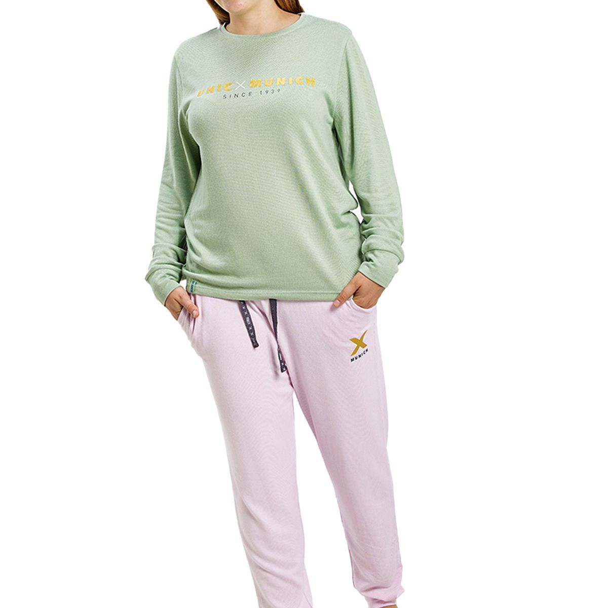 Zweiteiliges langärmliges Loungewear-Set