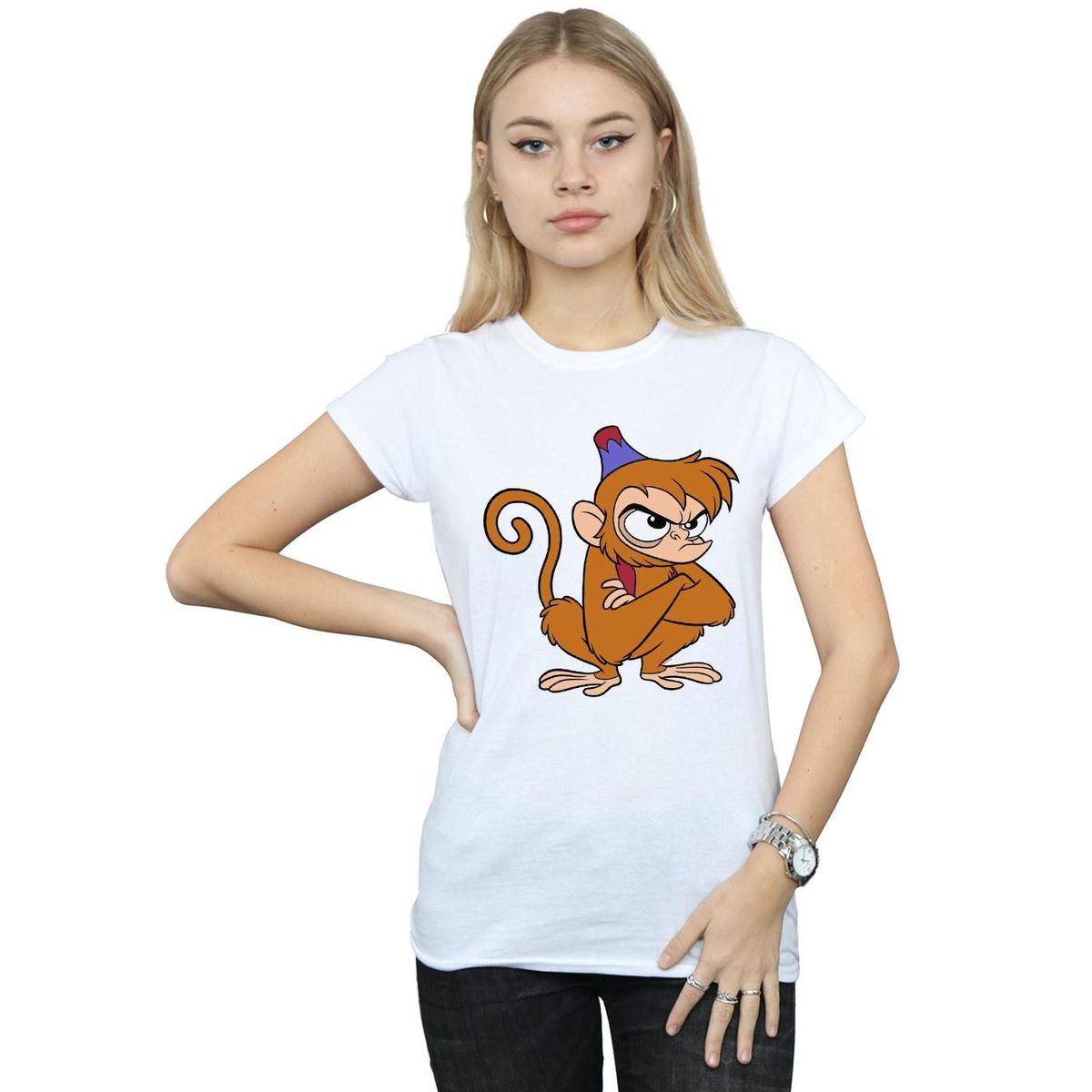 T-Shirt mit wütendem Abu Print