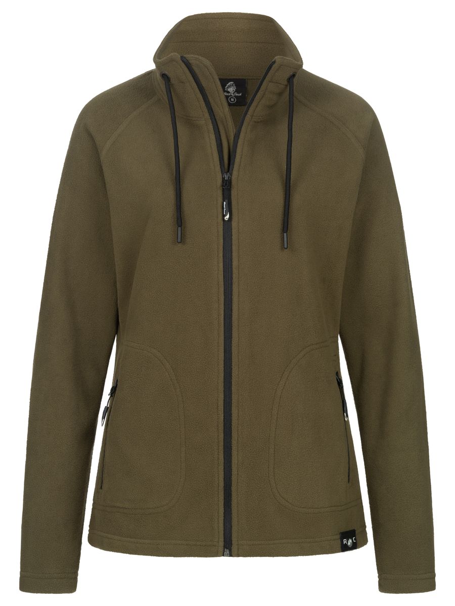 Sportliche Melange Fleecejacke