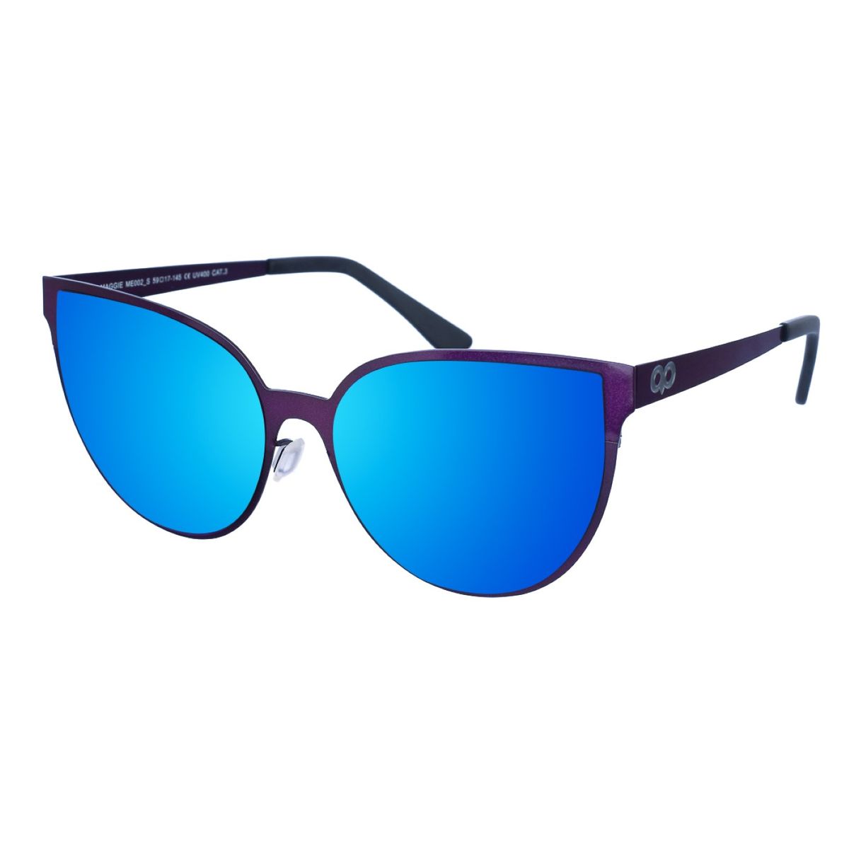 Markante metallische Cat-Eye-Sonnenbrille