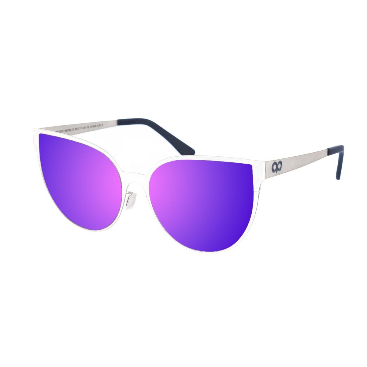Markante metallische Cat-Eye-Sonnenbrille