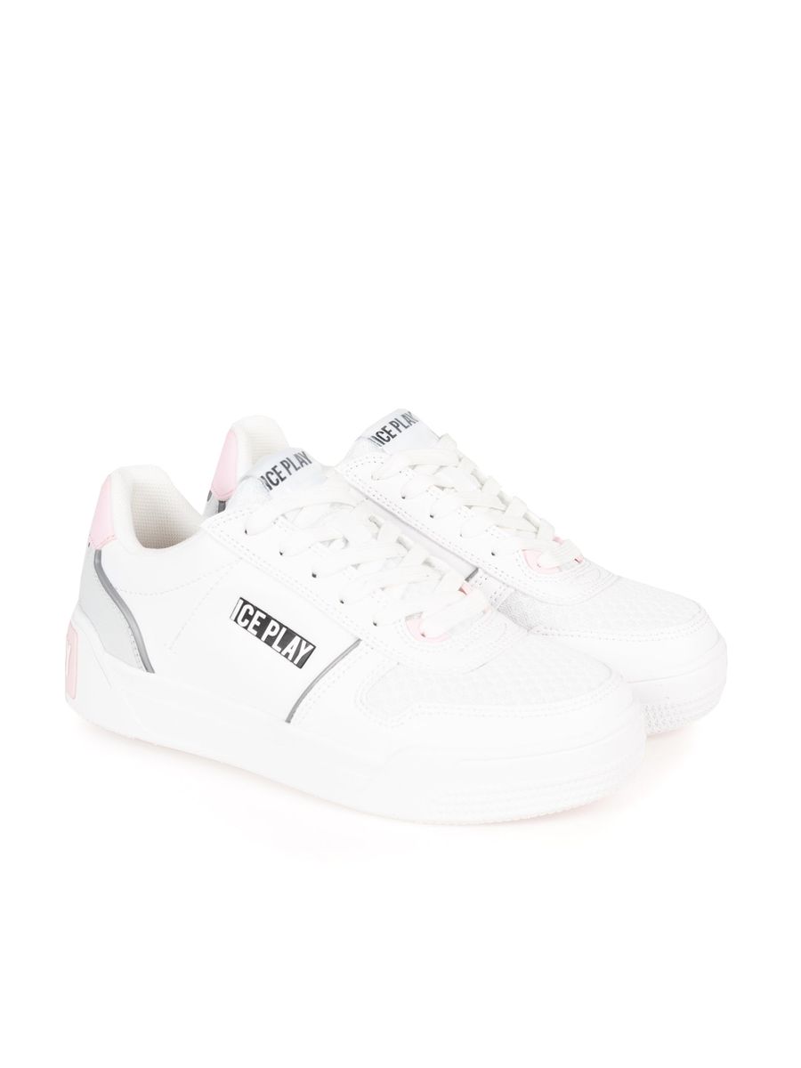 Plateau-Sneaker aus Echtleder