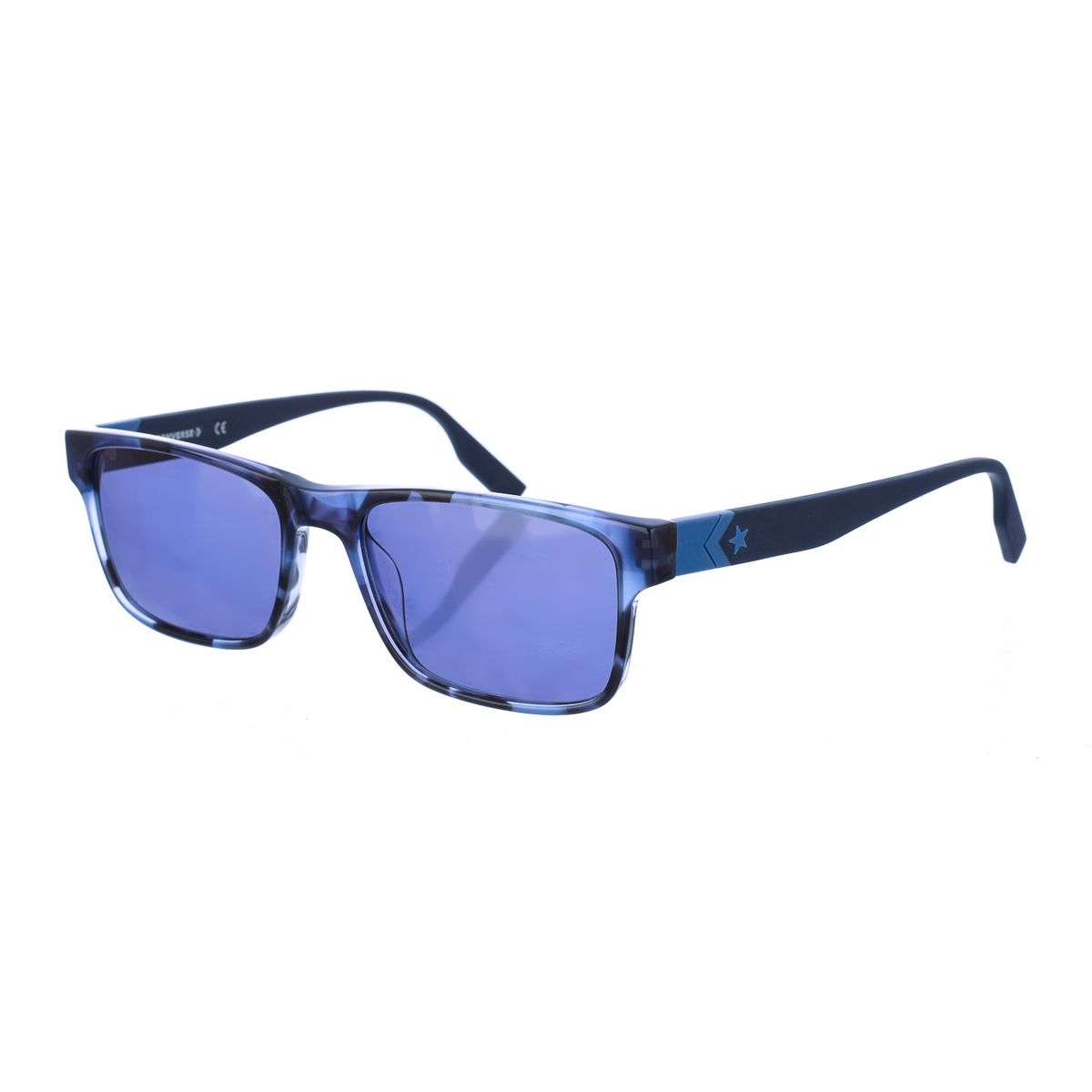 Moderne rechteckige Acetat-Sonnenbrille