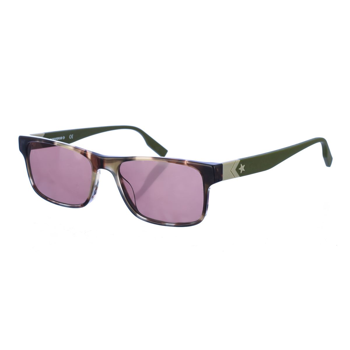 Moderne rechteckige Acetat-Sonnenbrille