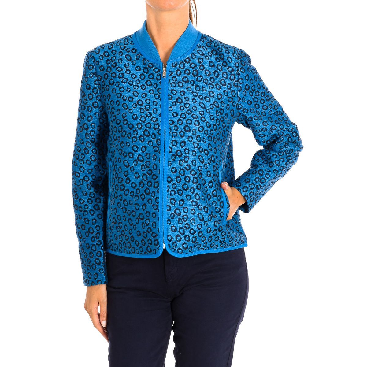 Übergangsjacke mit Leopardenmuster