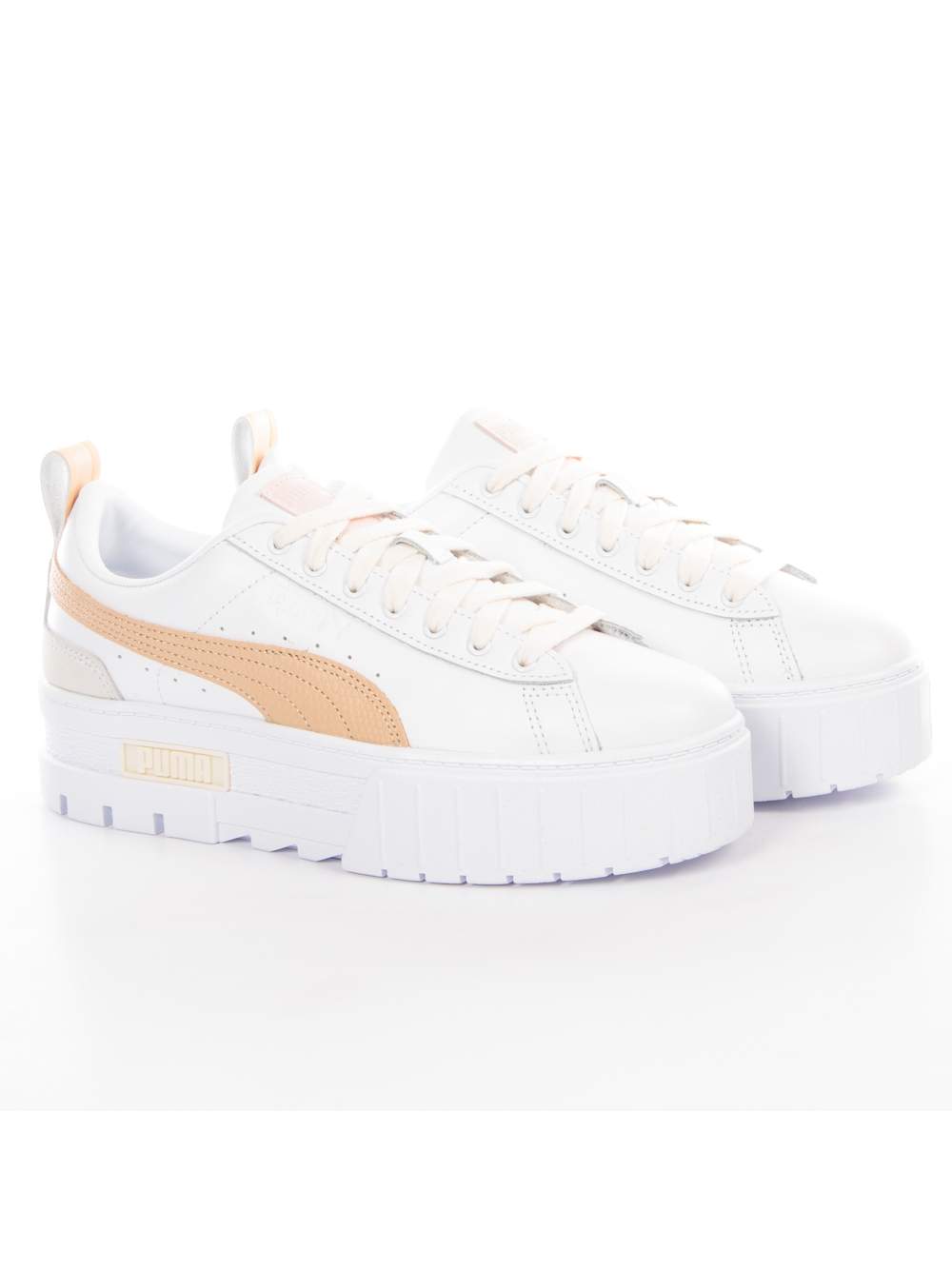 Plateau-Sneaker mit Kontraststreifen