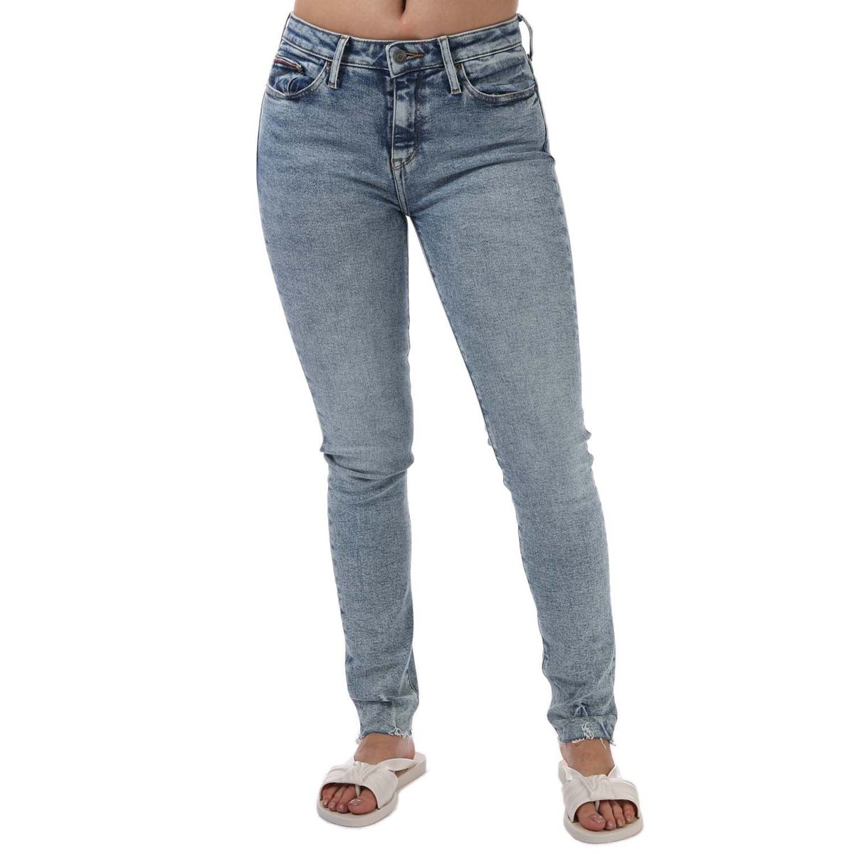Slim-Fit-Jeans mit mittlerer Leibhöhe