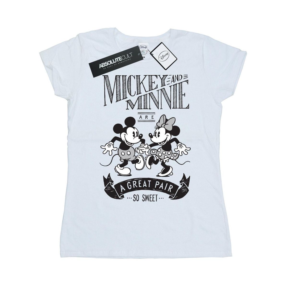 Vintage Charakter-Skizzen-Print T-Shirt