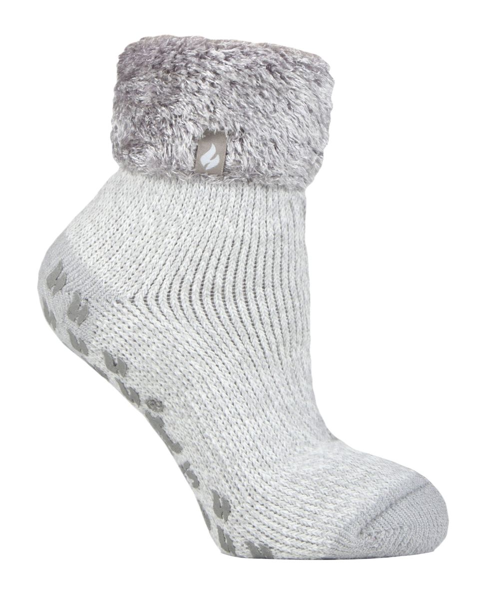 Flauschige rutschfeste Thermo-Haussocken