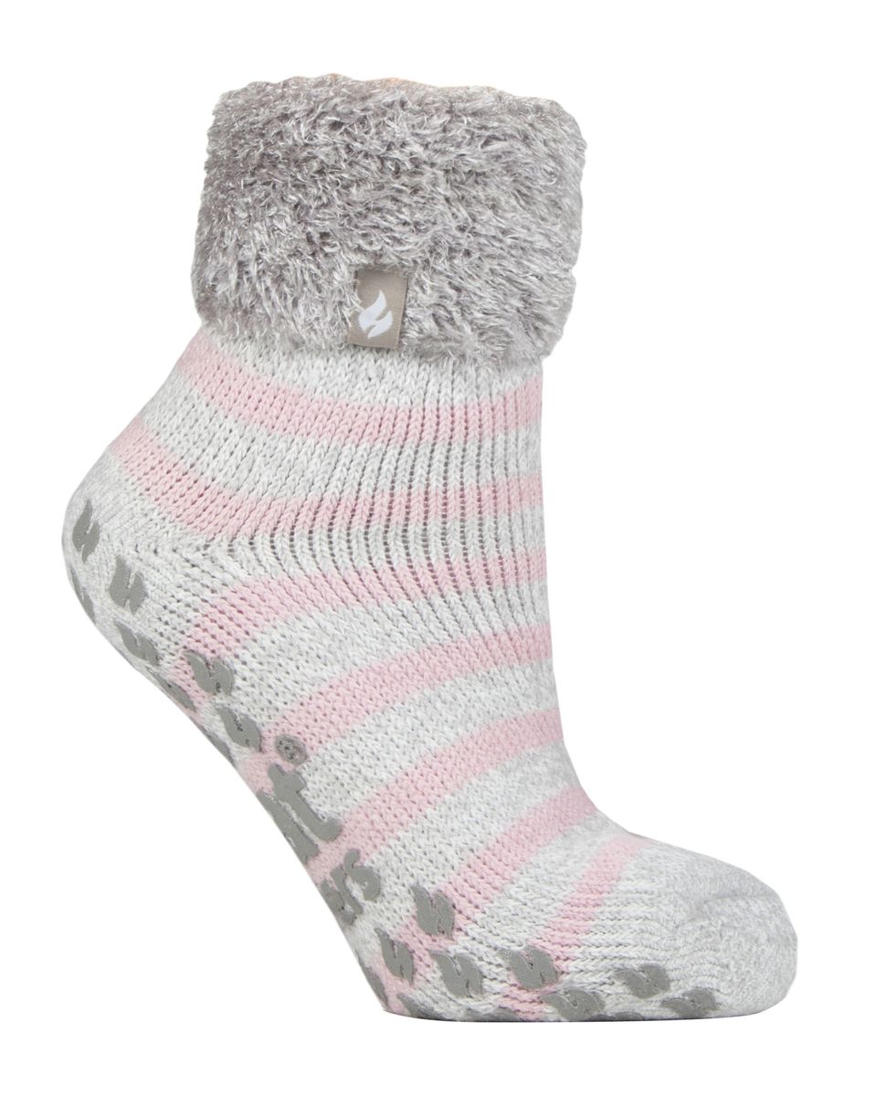 Flauschige rutschfeste Thermo-Haussocken