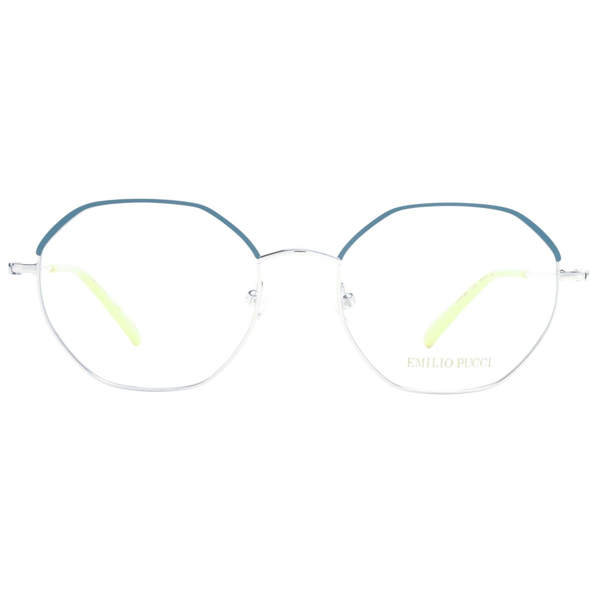 Geometrische Zweifarbige Runde Brille