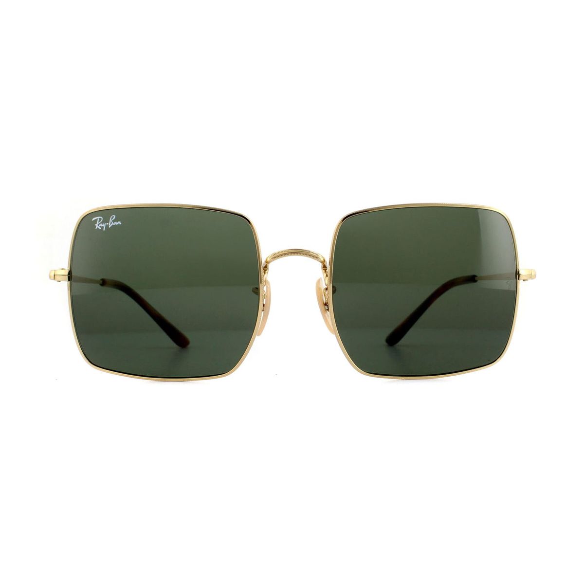 Übergroße Quadratische Metallsonnenbrille