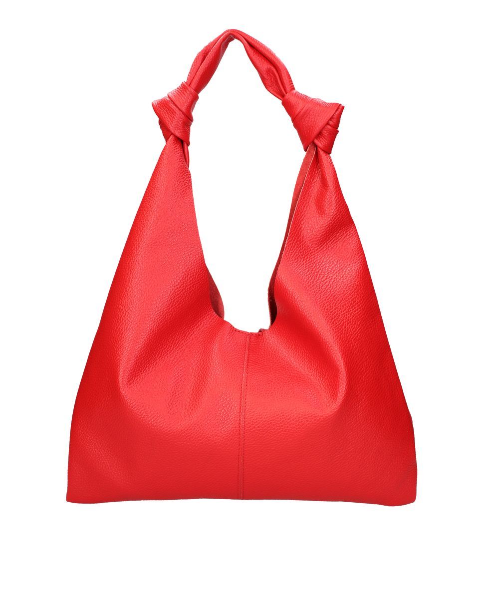 Minimalistische Knautschtasche mit Knotendetail