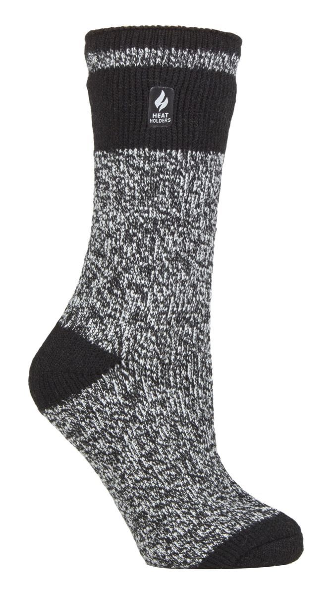 Thermische Socken mit Melange-Strick