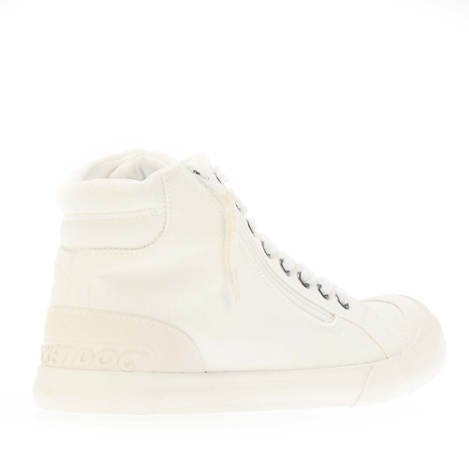 Klassische High-Top Canvas-Sneaker mit Reißverschluss