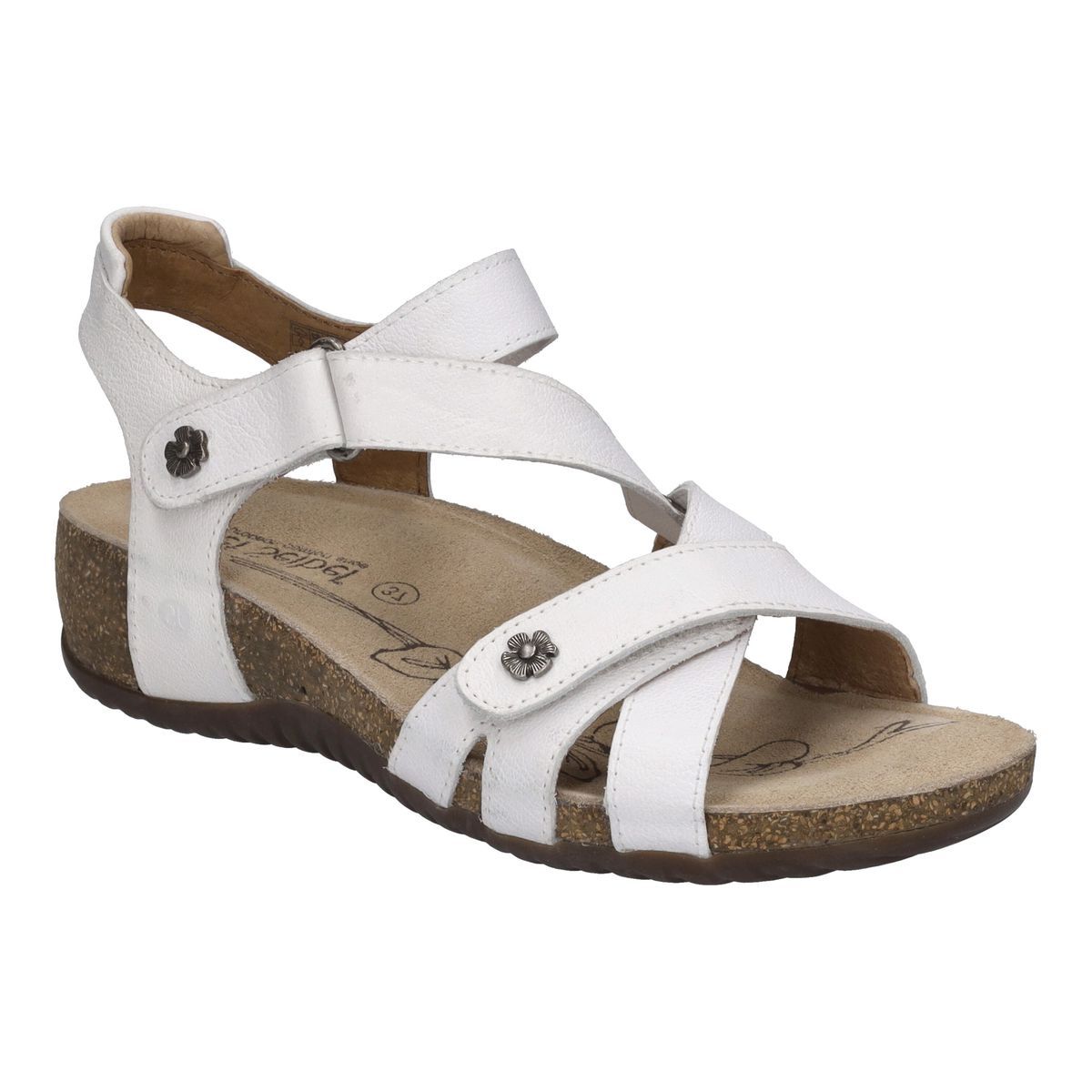 Riemchensandalen mit Keilabsatz