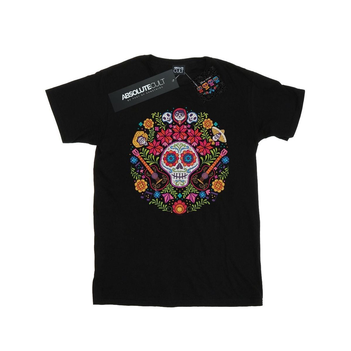 T-Shirt mit buntem Zuckerschädel-Druck