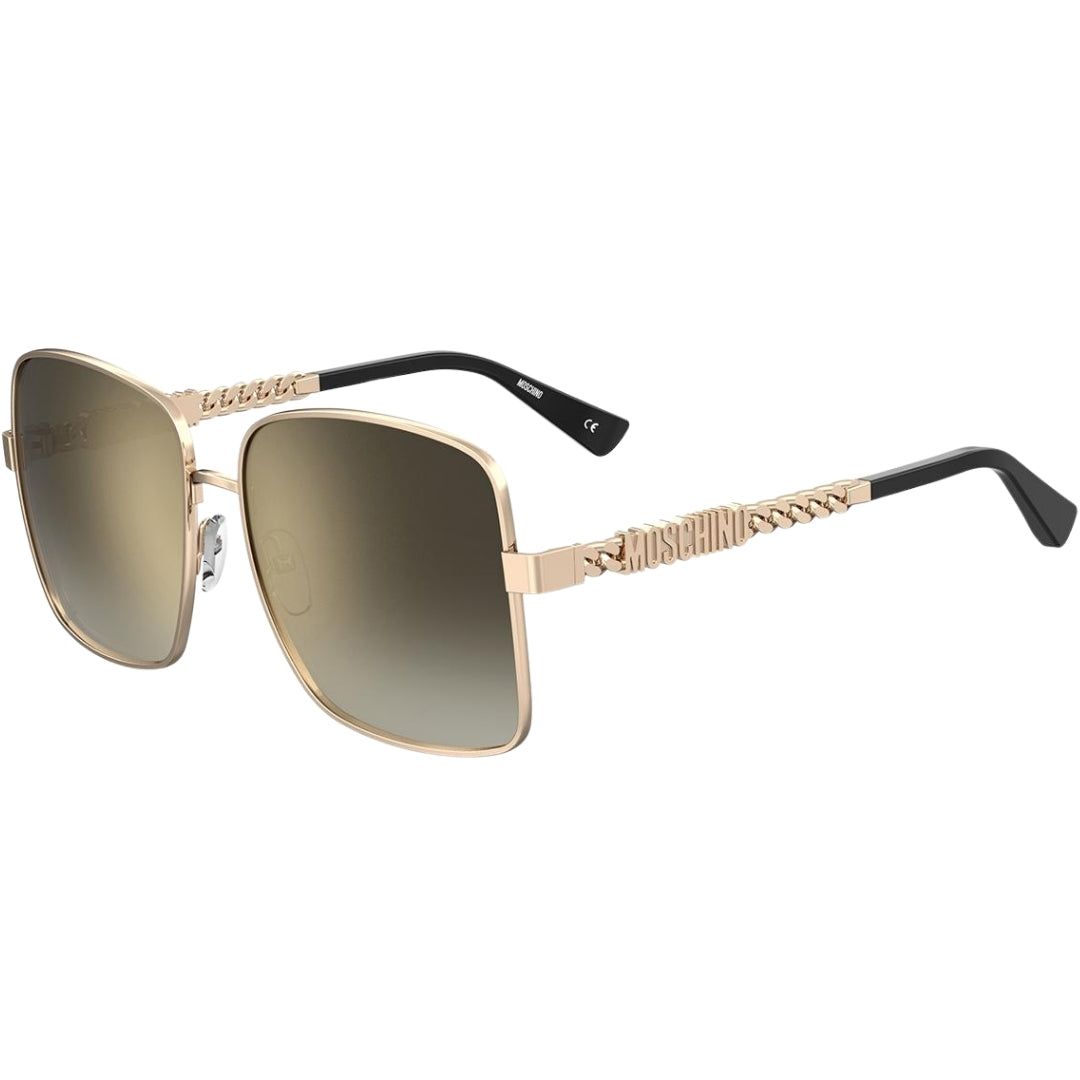 Übergroße quadratische Metall-Sonnenbrille