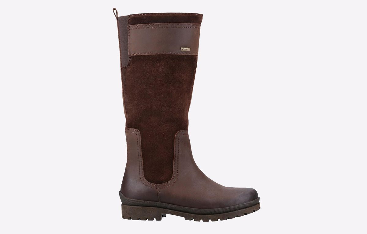 Wasserdichte Kniehohe Leder- und Wildlederstiefel