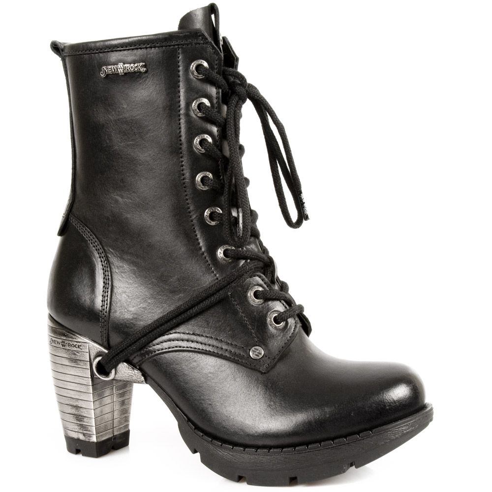 Gothic Trail Leder-Plateau-Stiefel