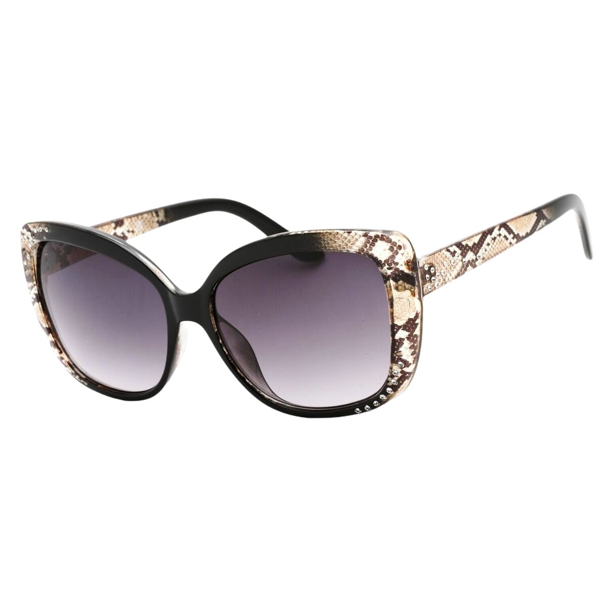 Übergroße Schmetterlings-Sonnenbrille mit Tiermuster