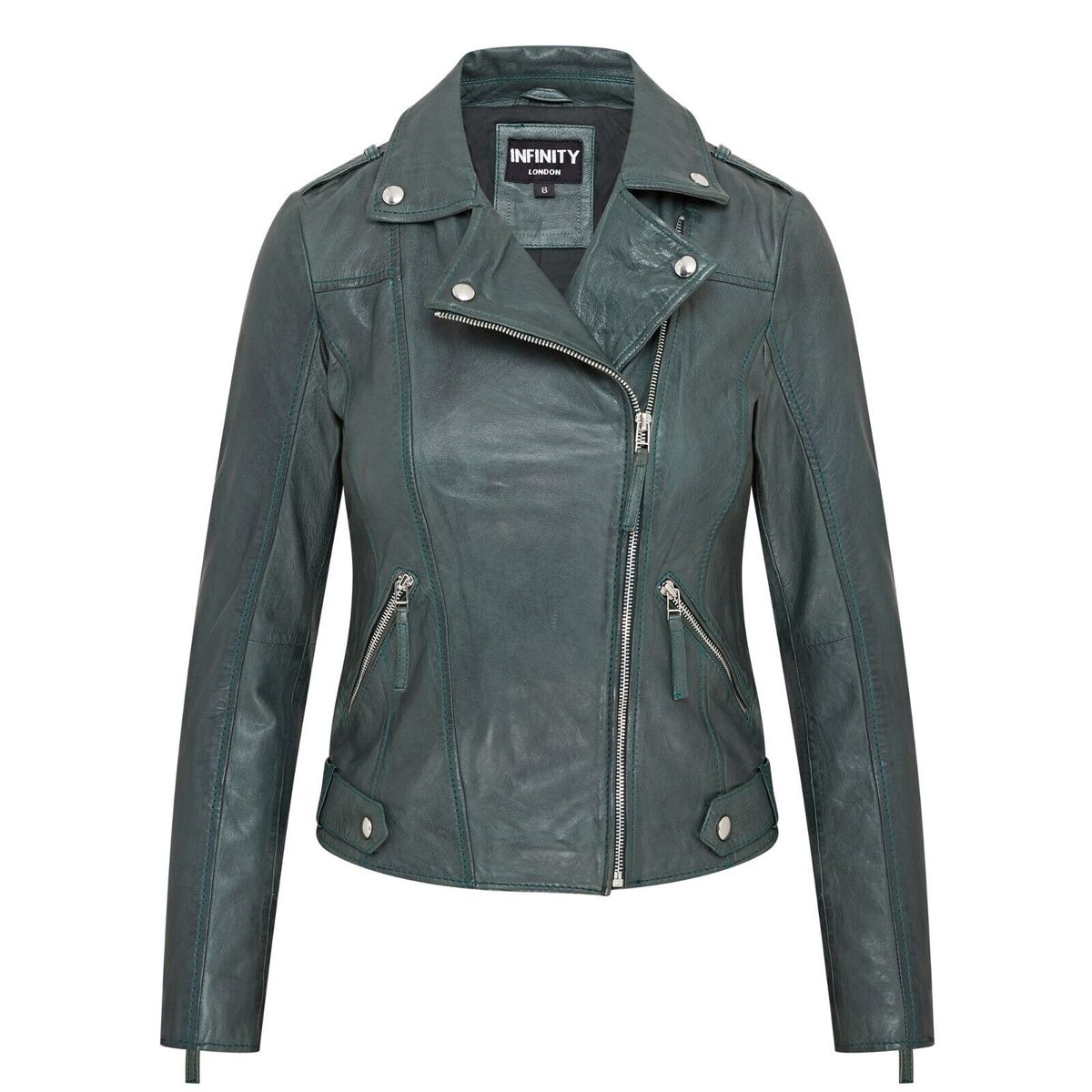 Klassische Bikerjacke im Brando-Stil