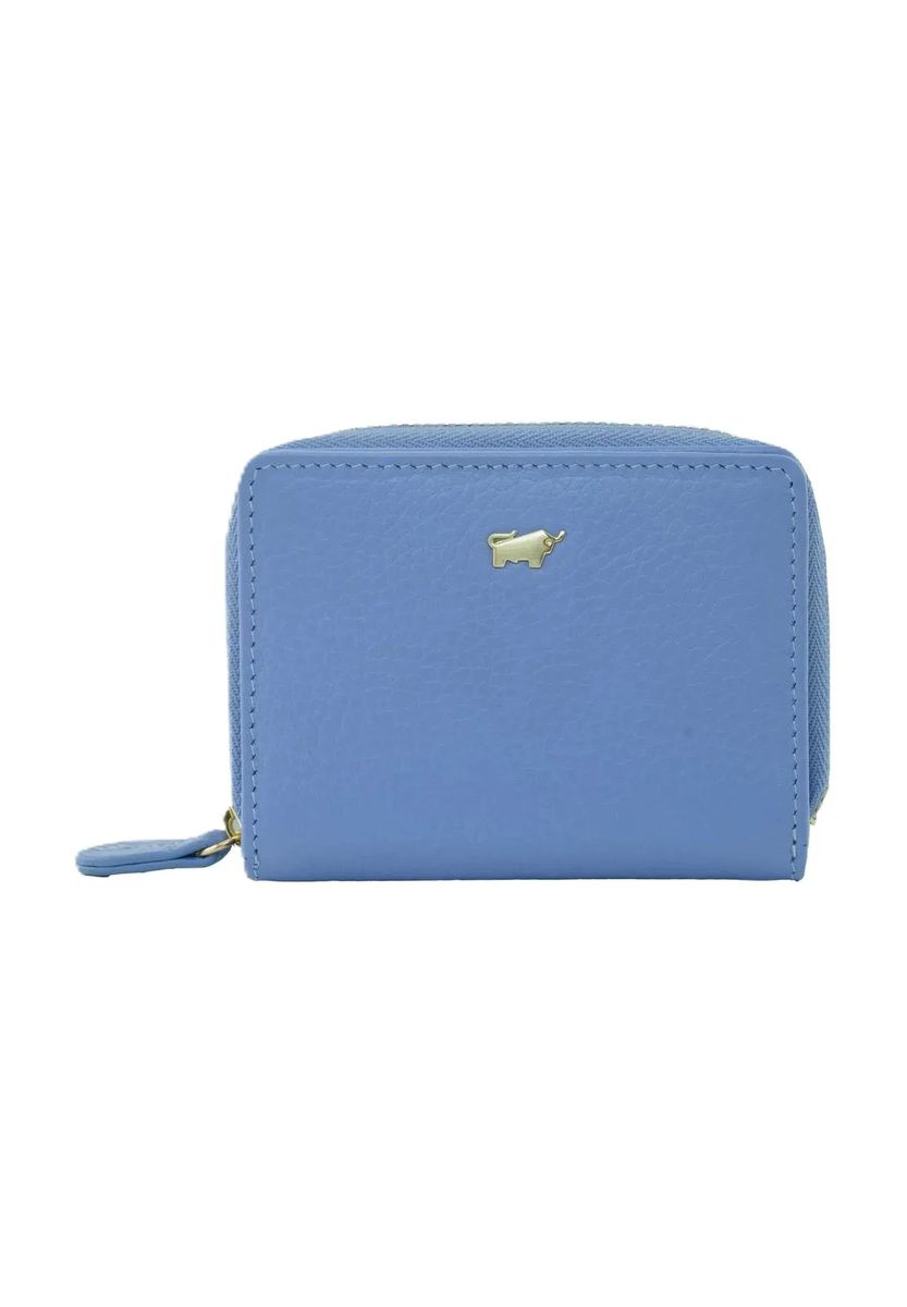 Genarbter Zip-Around aus Leder