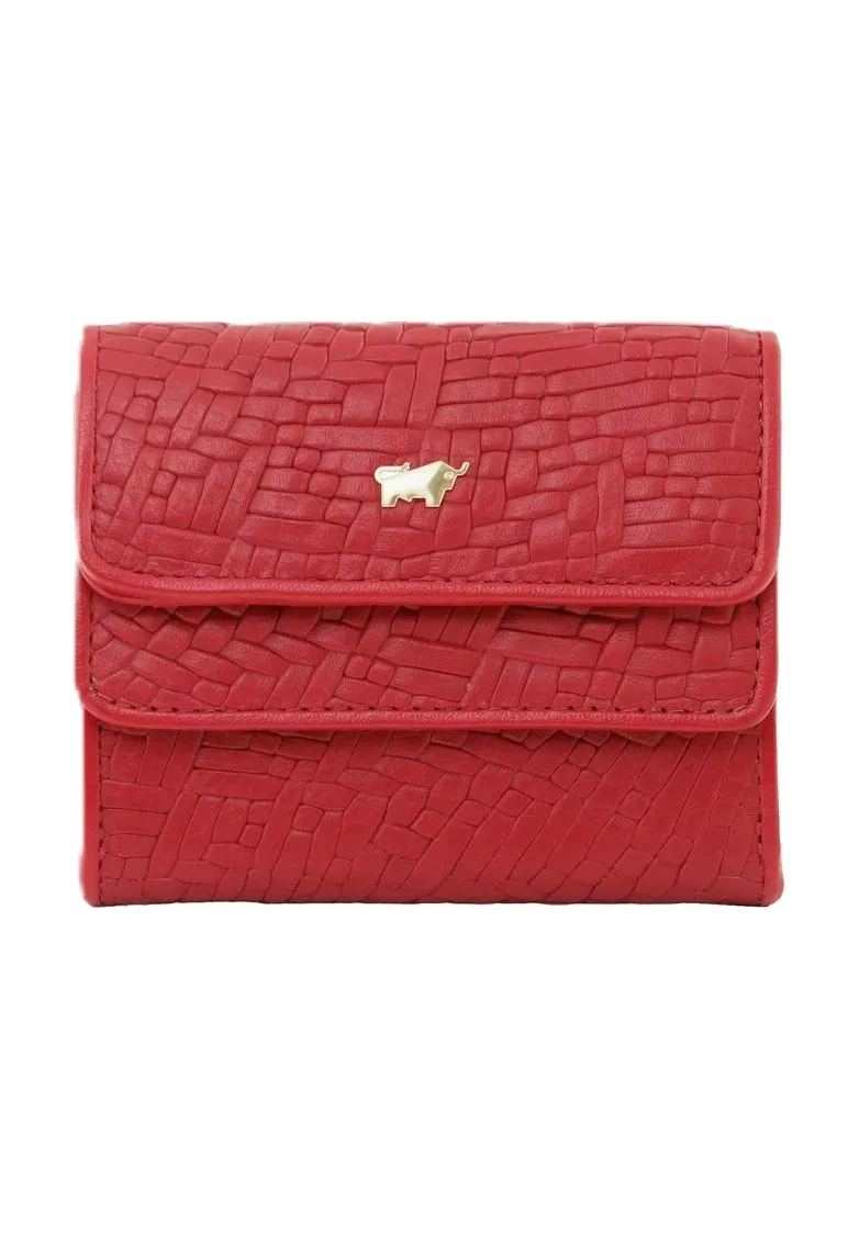 Isabel Ledergeldbörse mit Flechtprägung