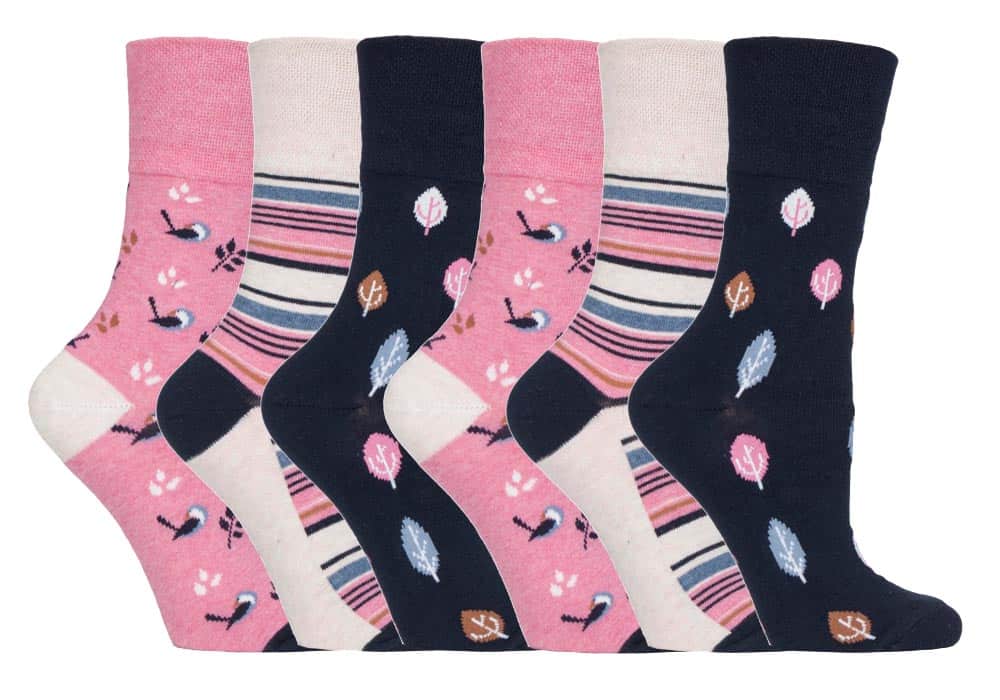Gemusterte nicht-elastische Komfortsocken